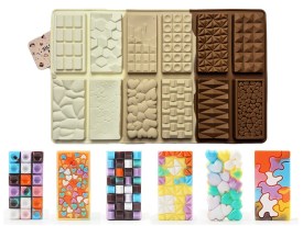 Molde silicona 12 chocolatines